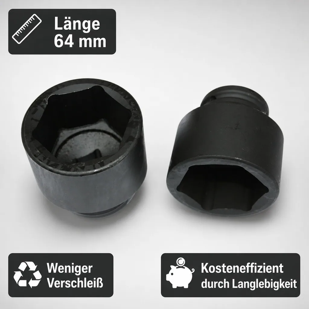 3/4 Zoll Nuss SW 46, 64mm, Schlagschraubernuss, 6pt