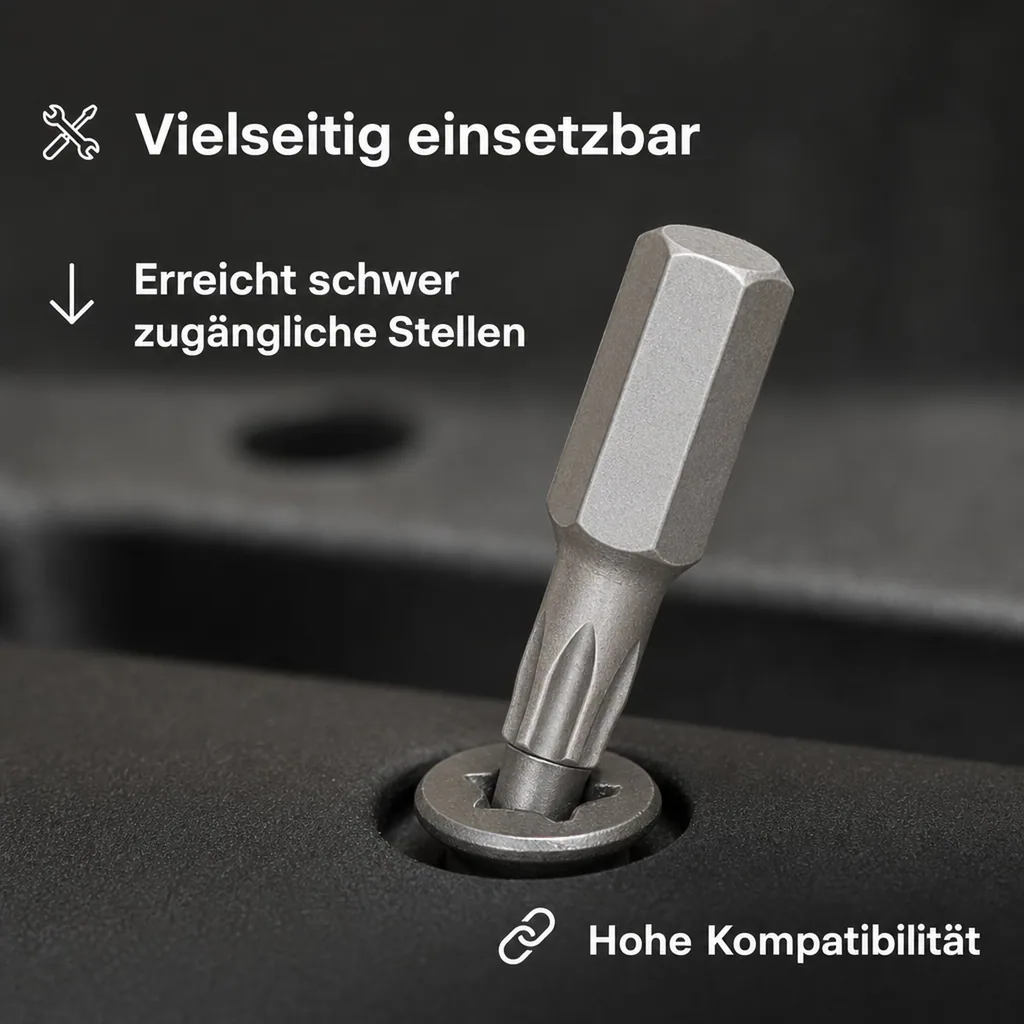 Innensechskant Bit T40, 10mm Hex, , 30mm, S2 Stahl