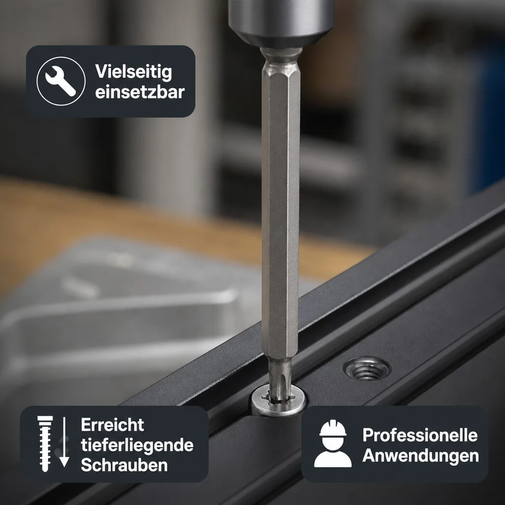Innensechskant T25, 75mm, Hex Innensechskant Bit, S2 Stahl