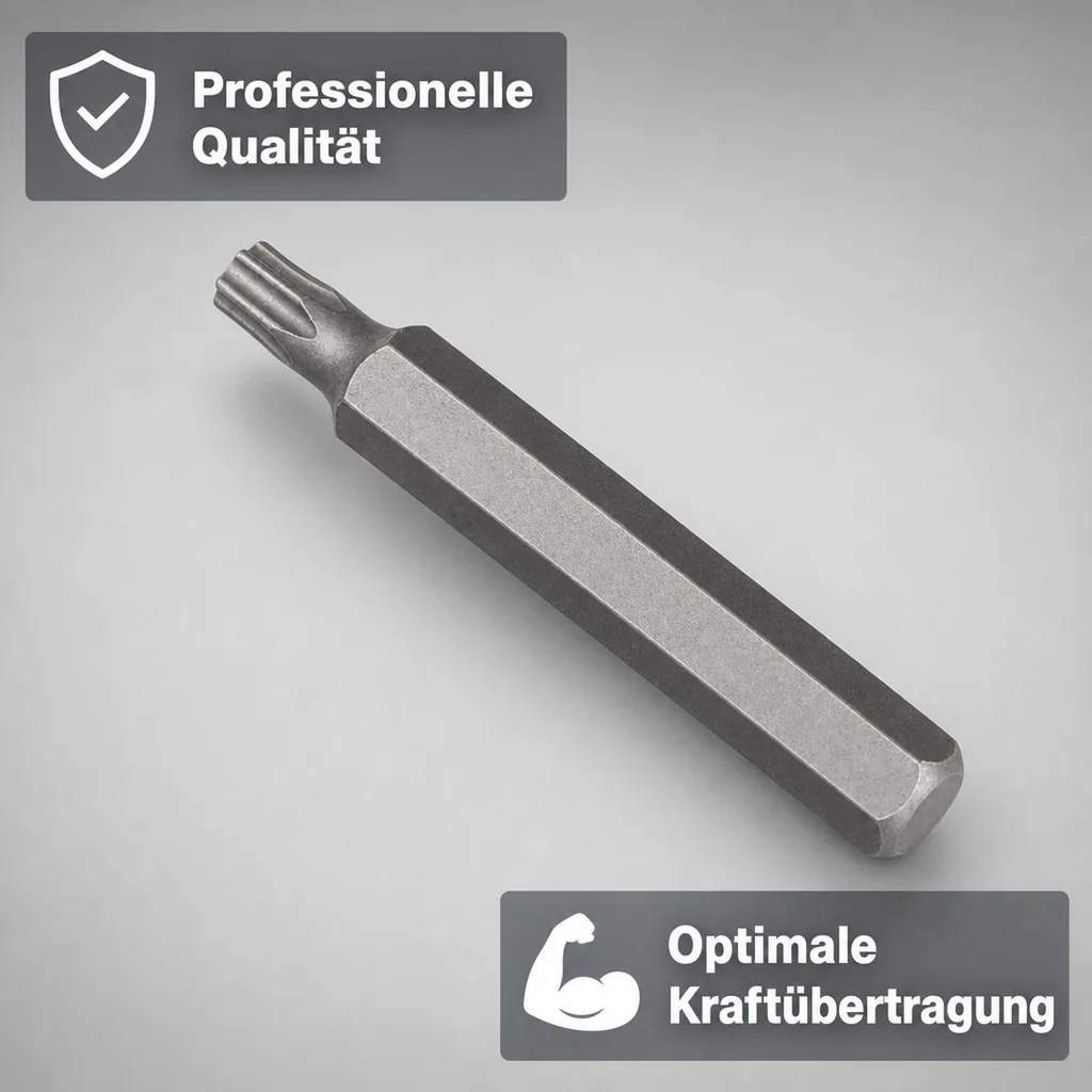 Innensechskant T30 Bit, 10mm Hex, 75mm, S2 Stahl