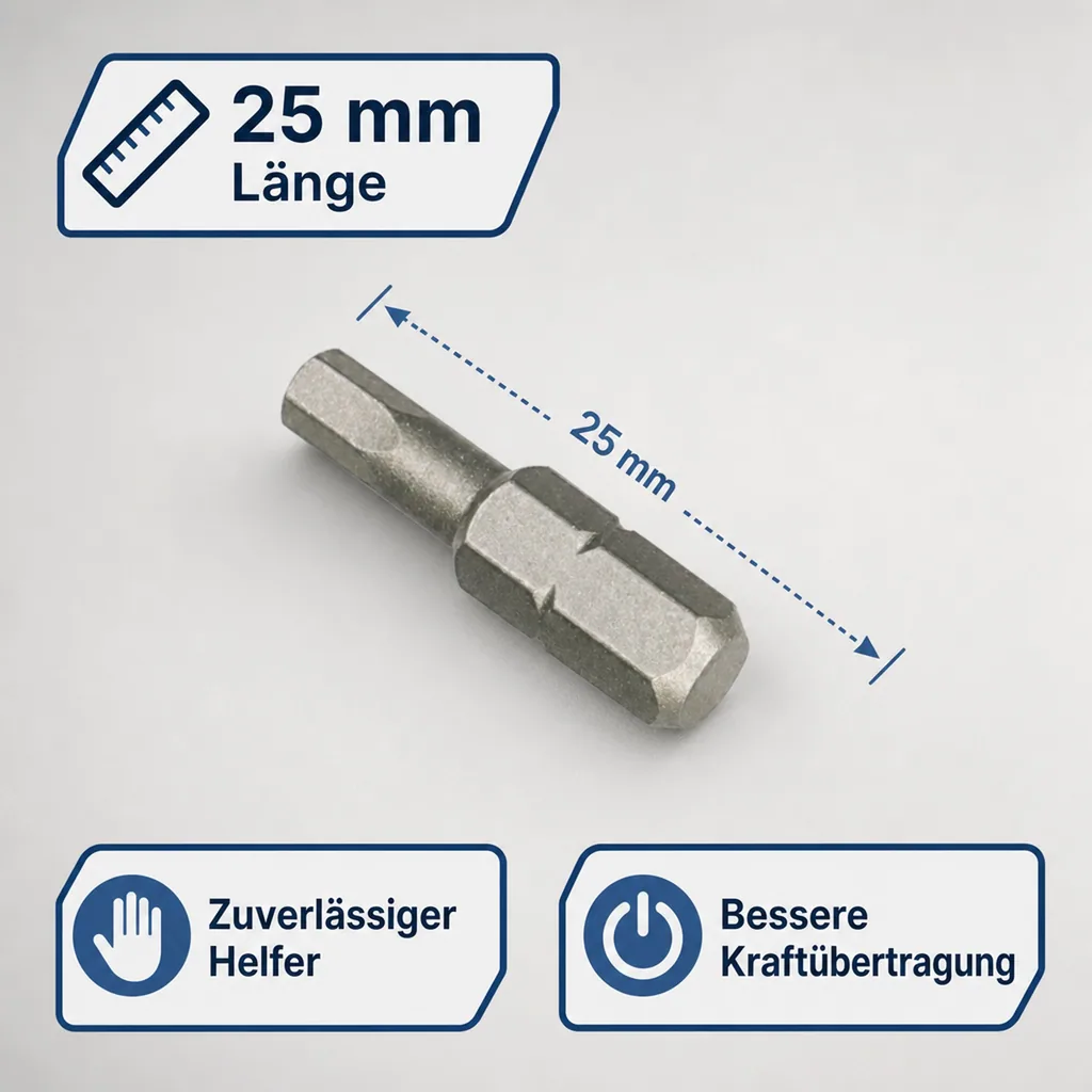 Innensechskant 2,5 mm, Innensechskant, L=25mm, S2 Stahl