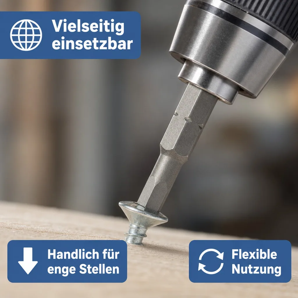 Innensechskant 4mm, Innensechskant Bit, 1/4 Zoll, S2 Stahl