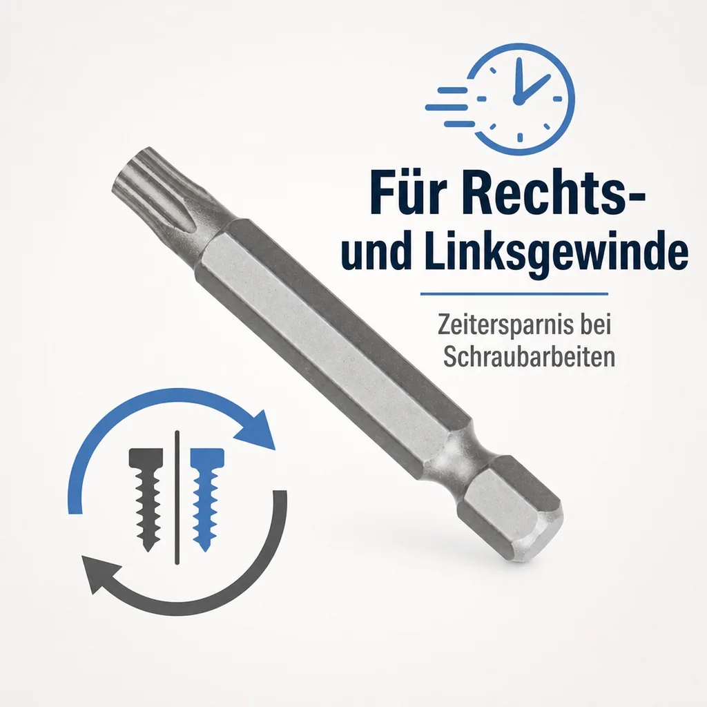 Innensechskant Bit T9, 50mm, 1/4 Zoll, S2 Stahl, Schrauberbit