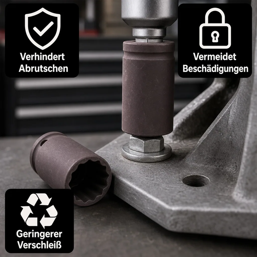 Schlagschraubernuss 1/2 Zoll, 18mm, Cr-Mo Stahl, Industriequalität Stecknuss