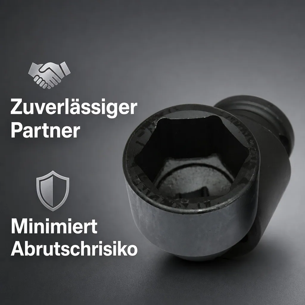 3/4 Zoll Nuss, Schlagschraubernuss, 22mm, Cr-Mo, SW 22, Industriequalität