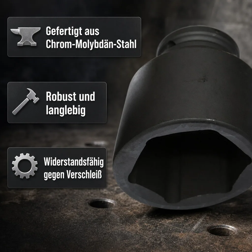 3 4 zoll Nuss, Schlagschraubernuss, 33mm SW 33 Cr-Mo
