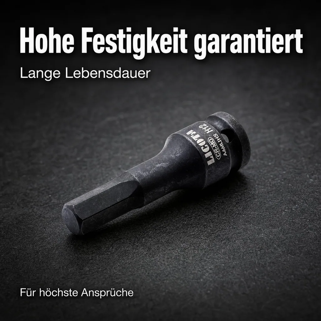 Innensechskant Nuss, 1/2 Zoll, H5, Cr-Mo, Schlagschrauber Nuss