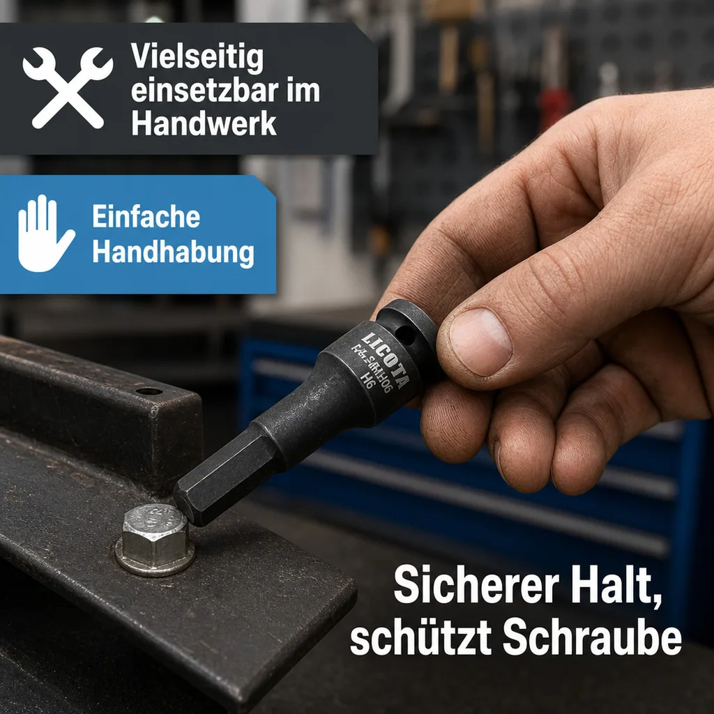 Innensechskant Nuss, 1/2 Zoll H6, 78mm Innensechskant