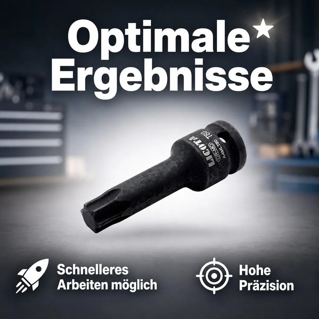 Innensechskant Bit T45, Innensechskant Nuss, 1/2 Zoll, Cr-Mo Stahl, Werkzeug