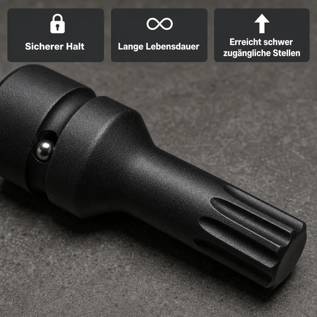 Ribe Nuss, Schlagschrauber Nuss 1/2 Zoll, RM6, Cr-Mo, 60mm lang