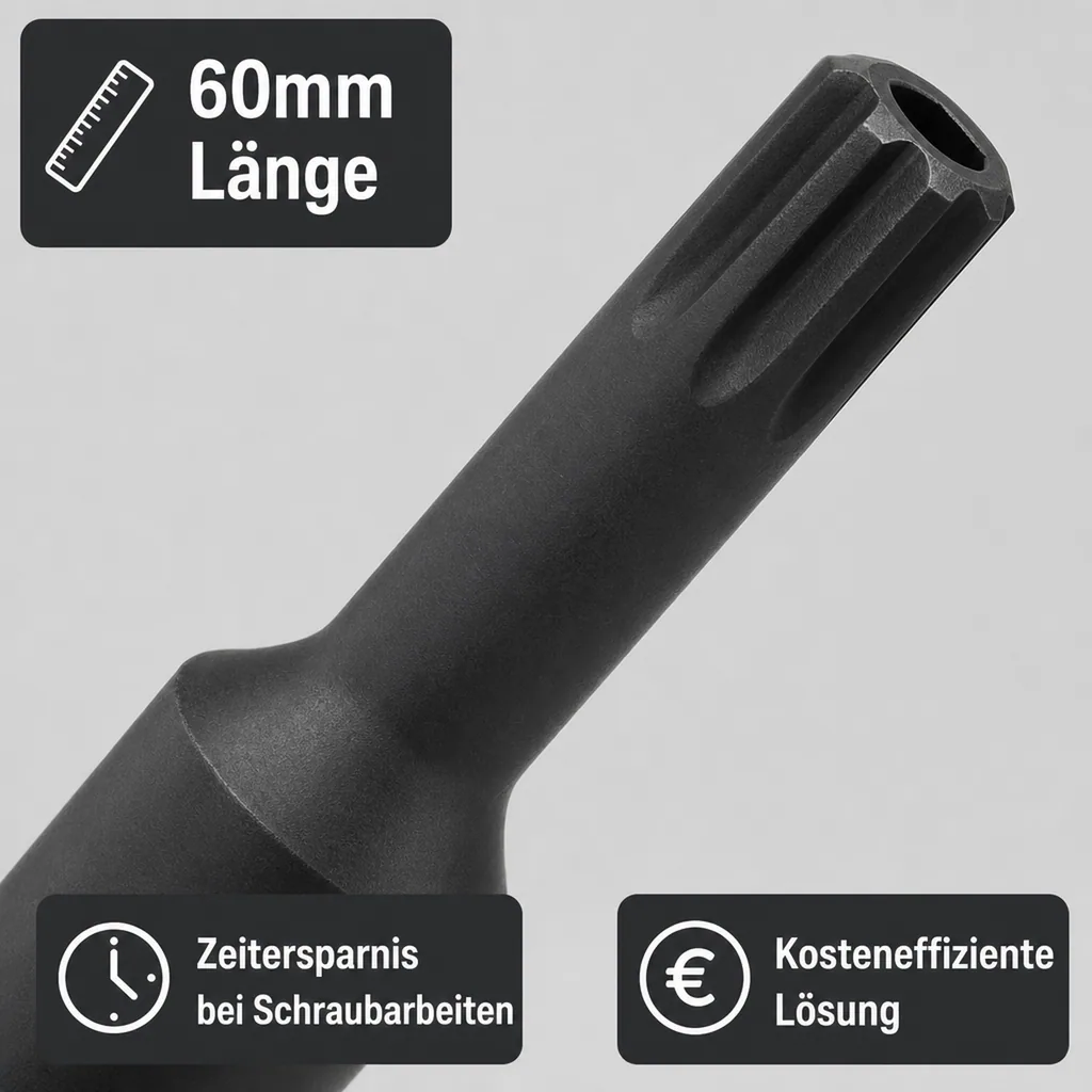 Ribe Nuss, Stecknuss 1/2 Zoll RM10, Cr-Mo, Schlagschrauber Nuss