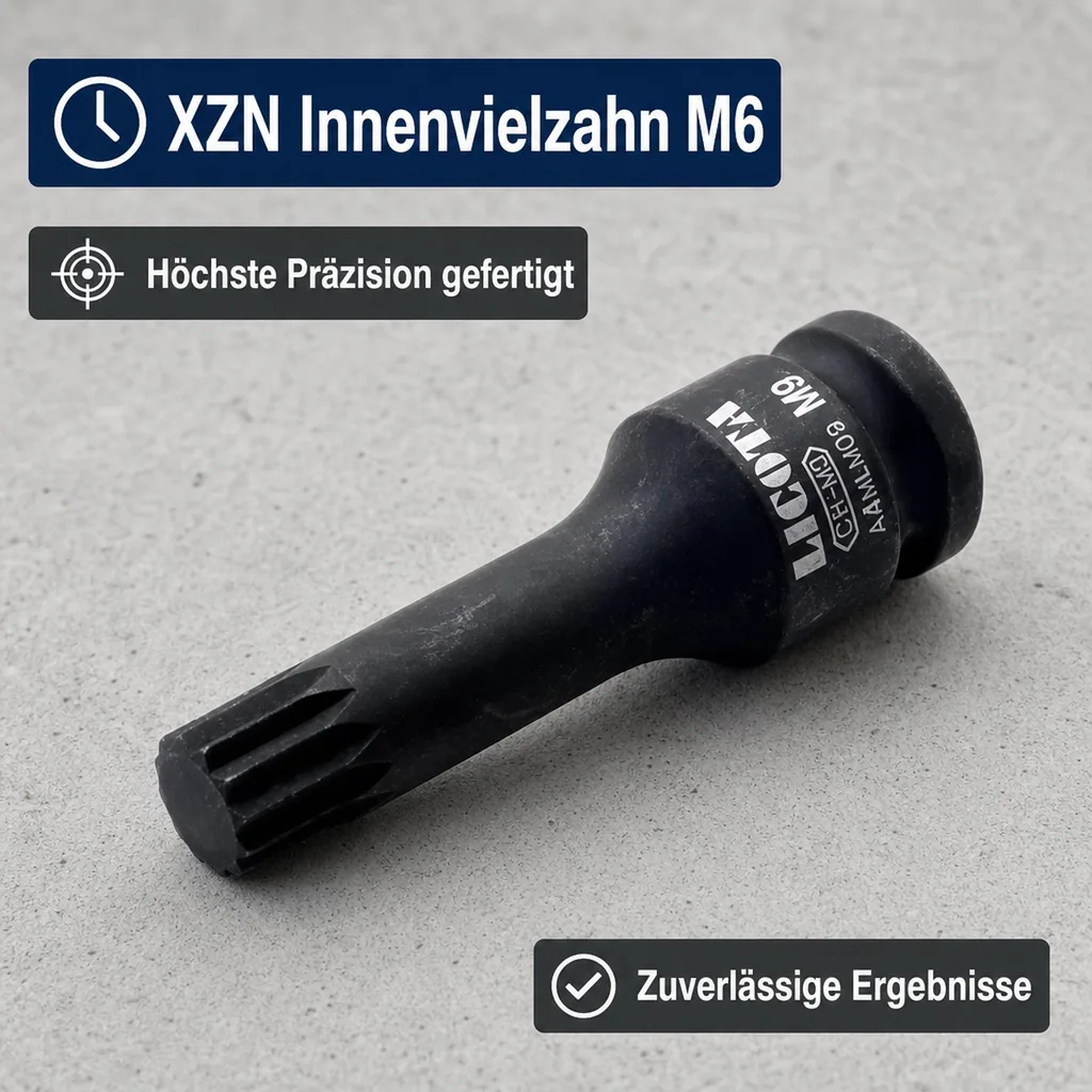 XZN Nuss, 1/2 Zoll, Schlagschrauber Nuss, M6, Industriequalität