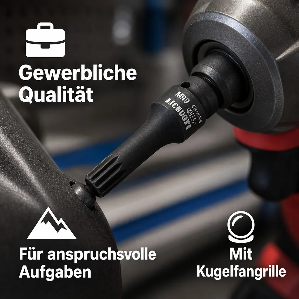 XZN Nuss, 1/2 Zoll, Schlagschrauber Nuss, M6, Industriequalität