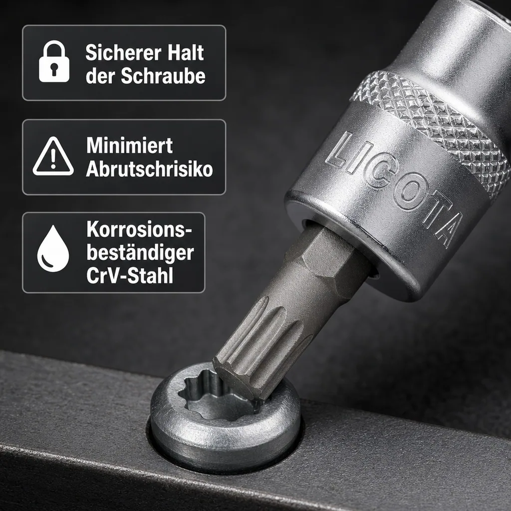Vielzahn Nuss M12, 1/2 Zoll, kurz