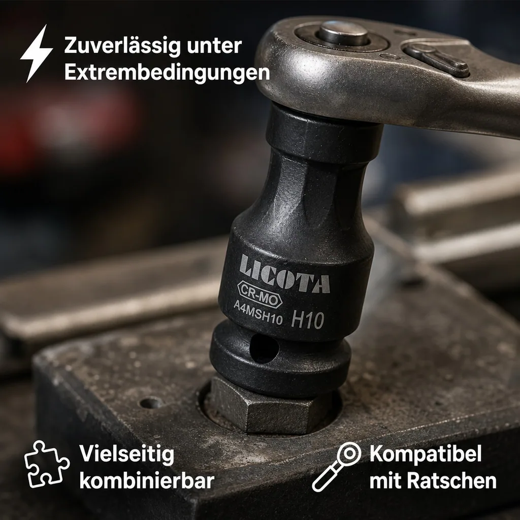 Innensechskant Nuss 1/2 Zoll, H14, Cr-Mo, Innensechskantschlüssel