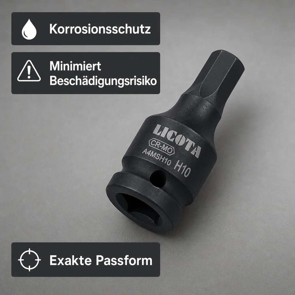 Innensechskant Nuss 1/2 Zoll, H14, Cr-Mo, Innensechskantschlüssel