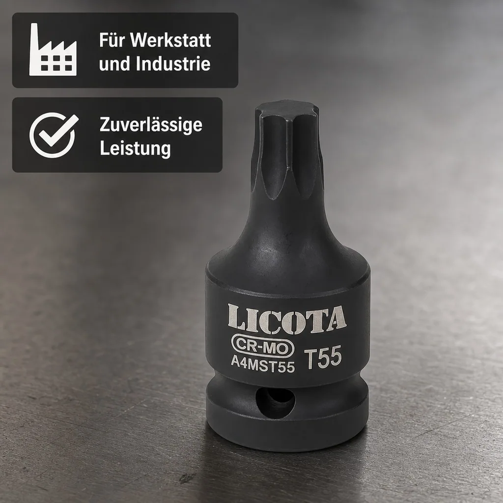 T45 Nuss, 1/2 Zoll Innensechskant, Cr-Mo Stecknuss