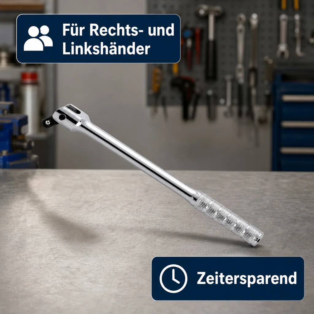 Gelenkgriff 1/2 Zoll, Werkstattwerkzeug, Knebelgriff, Drehstange, Quergriff