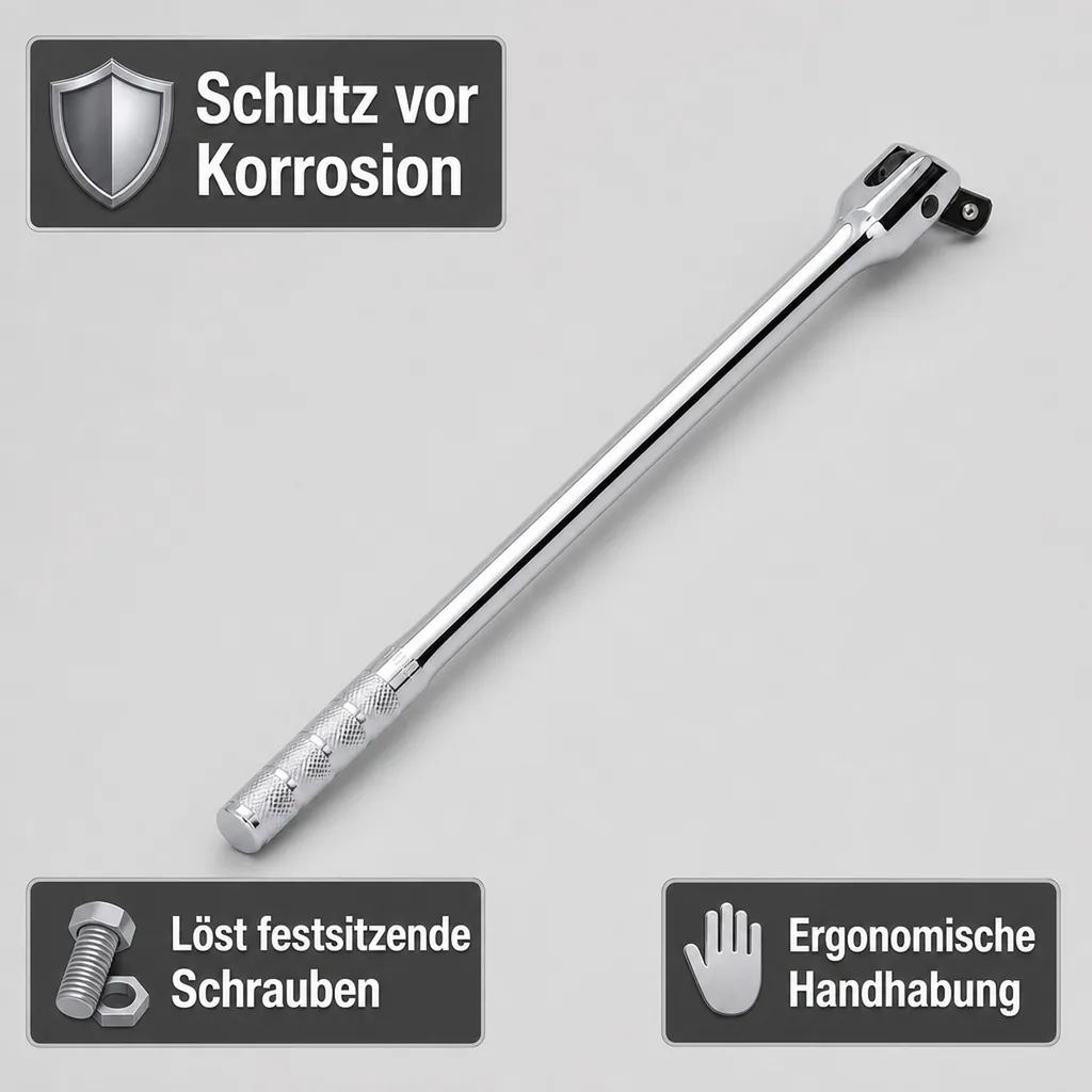Gelenkgriff 1/2 Zoll, Werkstattwerkzeug, Knebelgriff, Drehstange, Quergriff