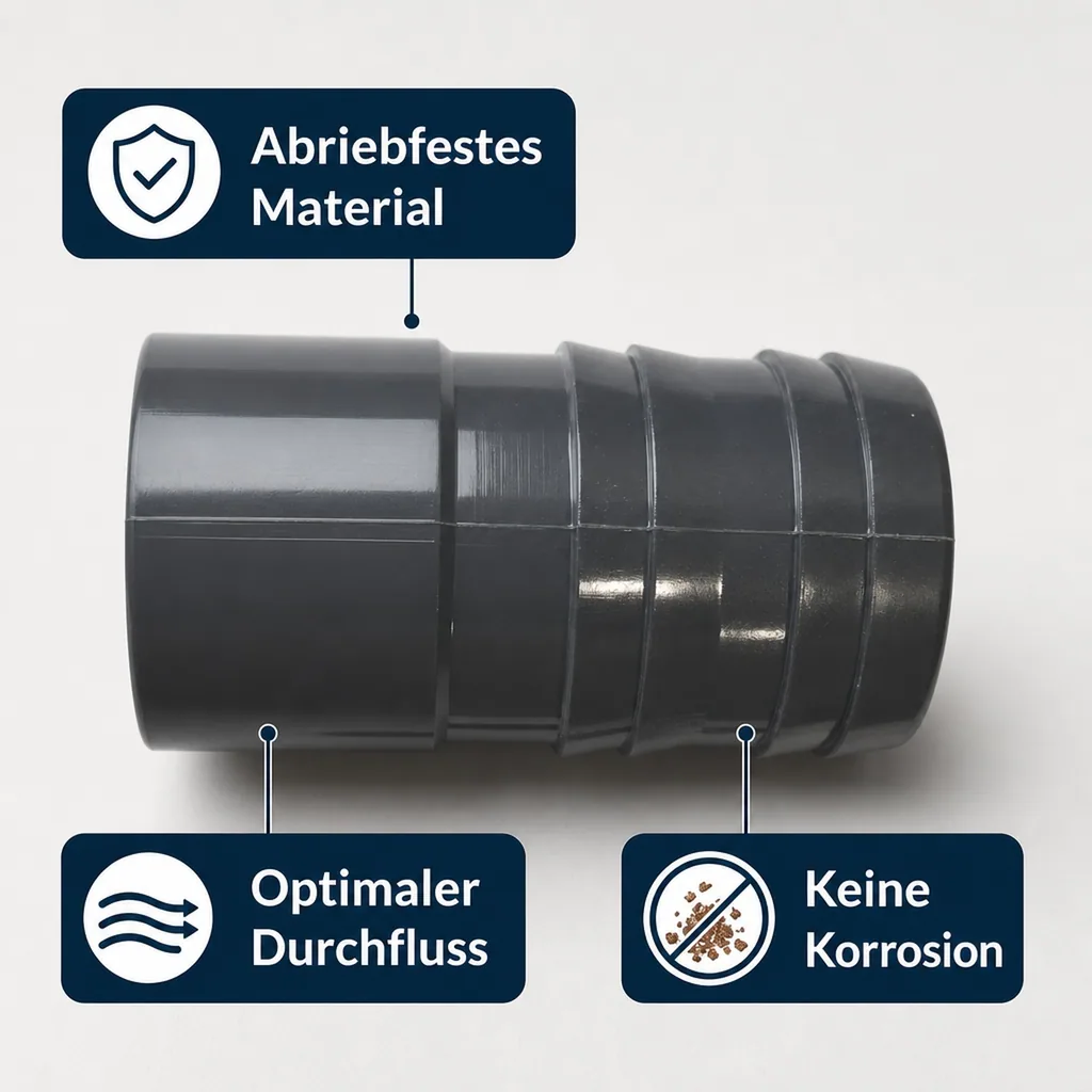 PVC Fittinge, PVC Klebefitting, Klebetülle 50mm, Schlauchtülle