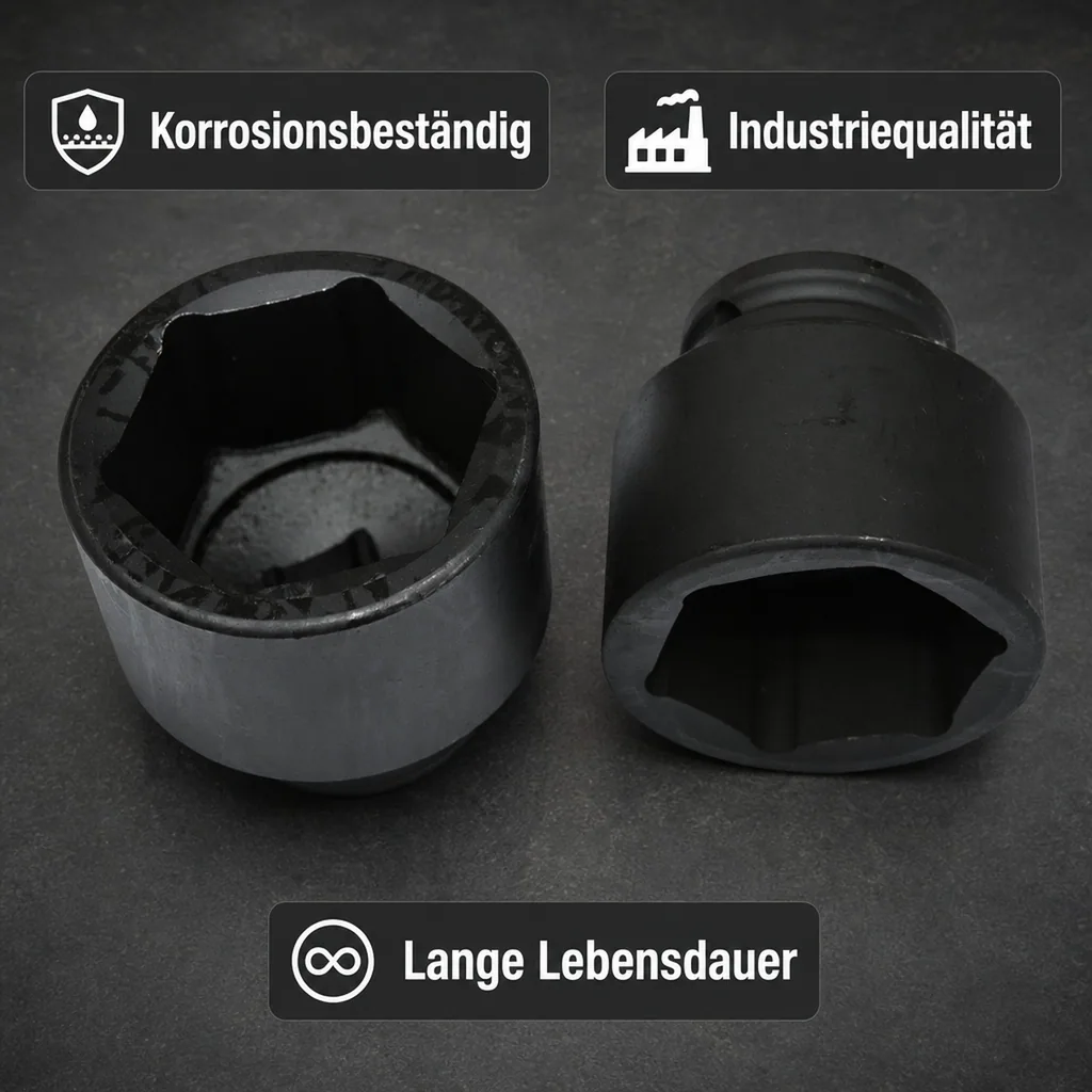 3/4 Zoll Nuss, 38mm SW 38, Schlagschraubernuss, Cr-Mo