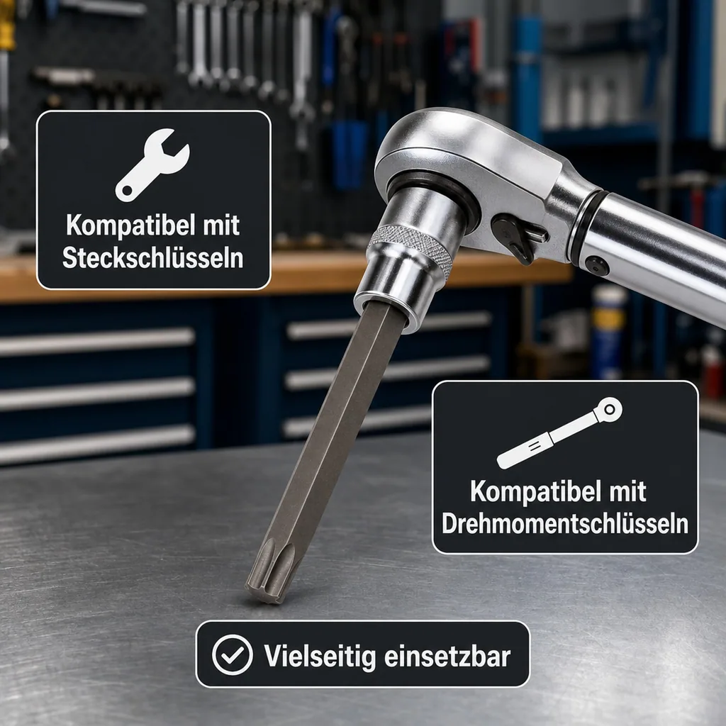 Innensechskant Nuss T30, 1/2 Zoll, Steckschlüssel, S2 Stahl