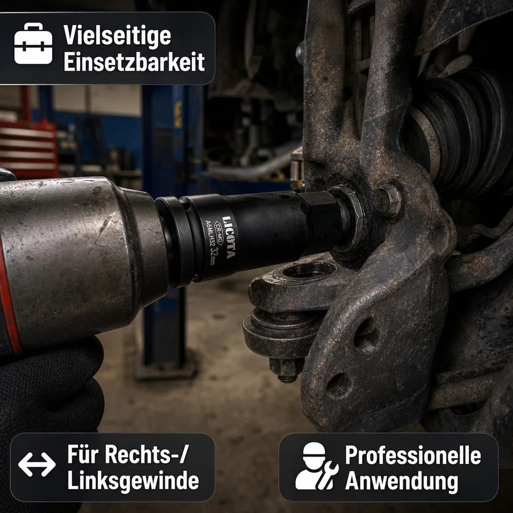 Schlagschraubernuss, Innensechskant H27, 1 Zoll, Werkzeug Schlagschrauber