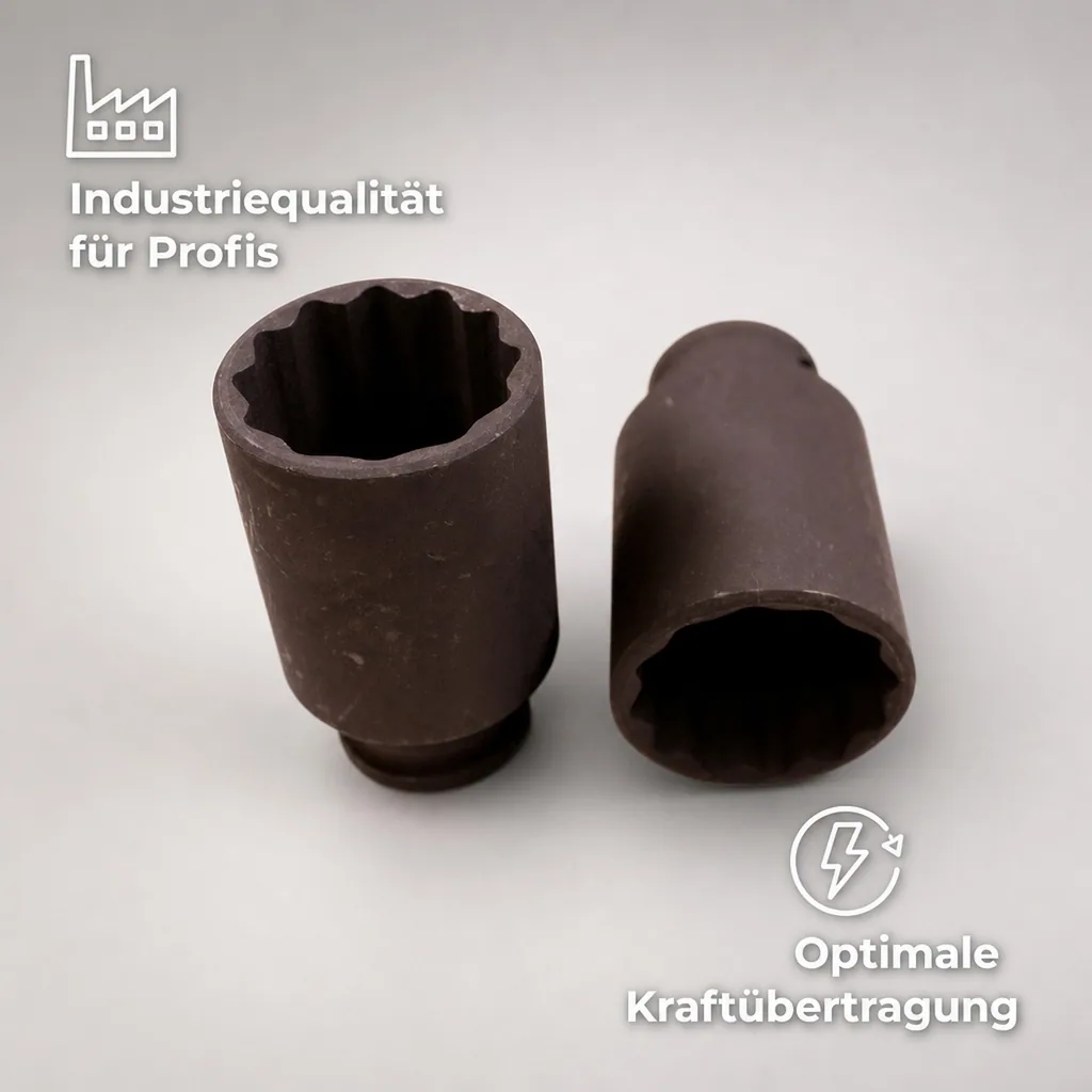 Schlagschraubernuss 1/2 Zoll Cr-Mo 33mm 12-Kant, Stecknuss