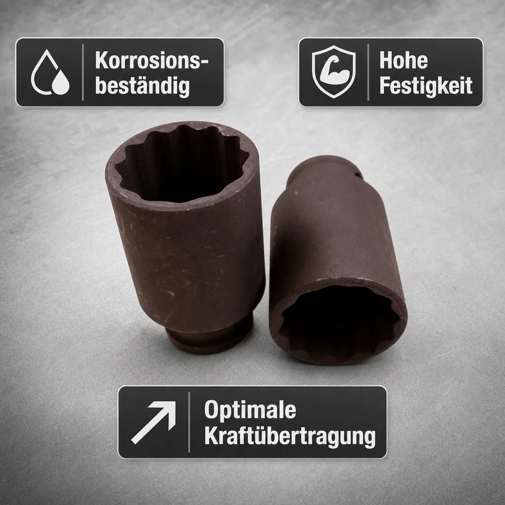 32mm Schlagschraubernuss, 1/2 Zoll Nuss Cr-Mo, Stecknuss