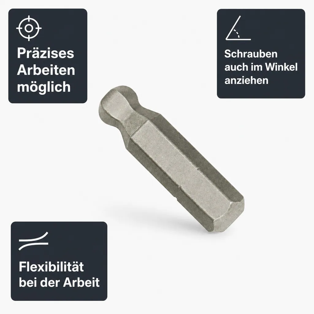 Kugelkopf Innensechskant, 5mm Innensechskant, S2 Stahl