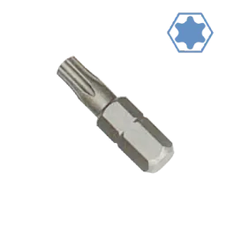 Innensechskant T27 Bit, 30mm, 1/4 Zoll, S2 Stahl