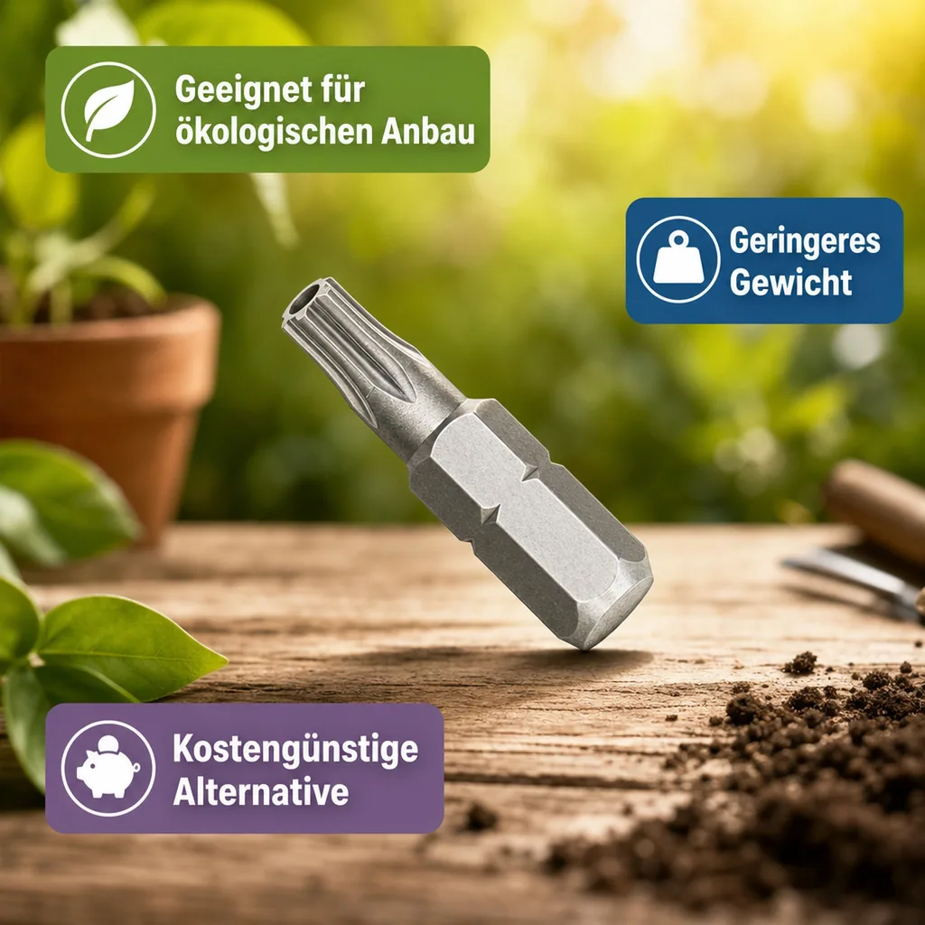 Innensechskant Bit mit Bohrung, Innensechskant mit Stirnloch, TT25, 30mm, 1/4 Zoll