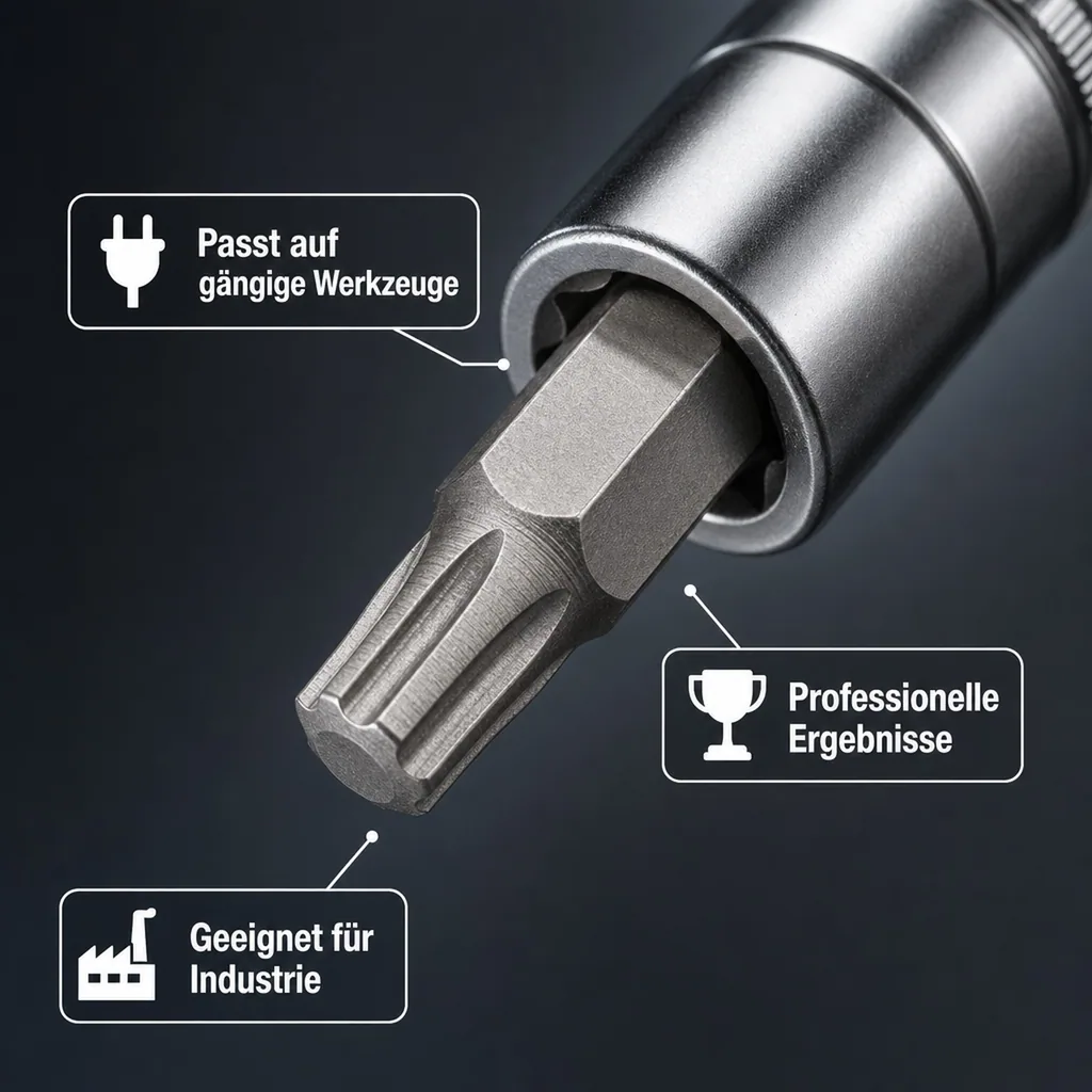 Ribe Nuss, 10mm Hex, Ribe RM11, 30mm Bit, S2 Stahl