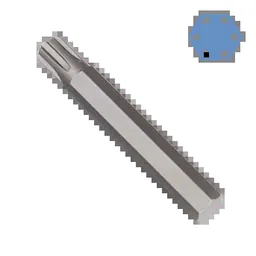 10mm Hex Bit, Ribe Bit, 75mm, S2 Stahl, 75mm Bit