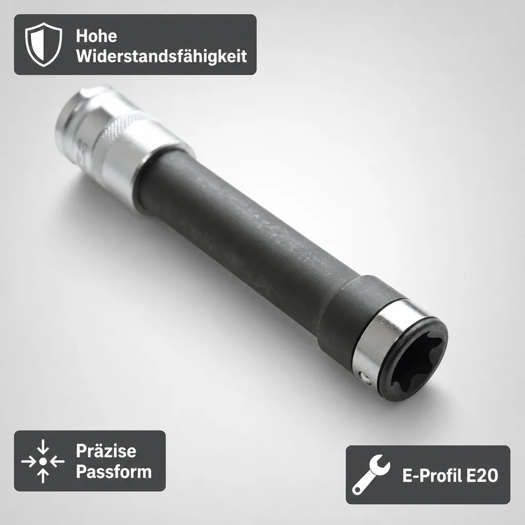 Aussen Innensechskant, Innensechskant E20, Steckschlüssel, E-Profil Nuss, 1/2 Zoll