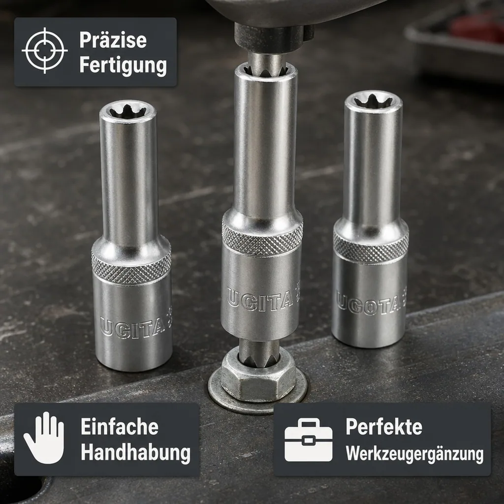 Aussen Innensechskant Nuss, Innensechskant Nuss 1/2 Zoll E16