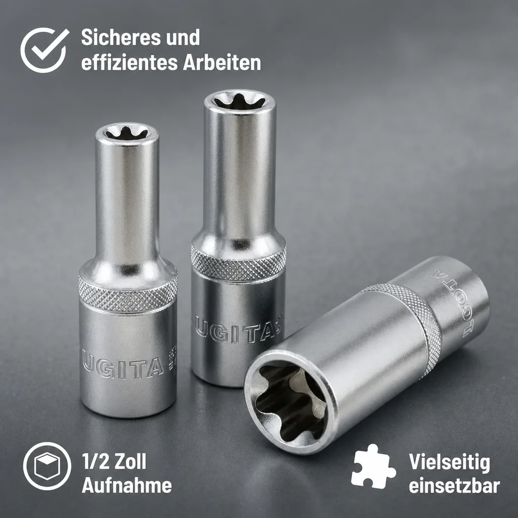 Aussen Innensechskant Nuss, Innensechskant Nuss 1/2 Zoll E16