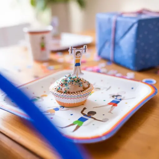 Ava & Yves Cupcake Set Athleten