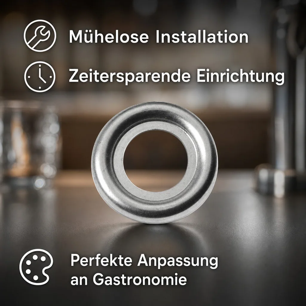 Schankhahn Rosette - Zapfhahn CNS