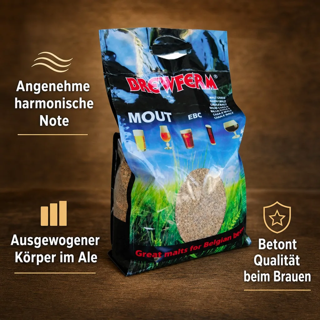 Gerstenmalz, Wiener malz - Weyermann Vienna (7 EBC) - 1 kg Sack, Brauen Sie einzigartige Ale-Biere!