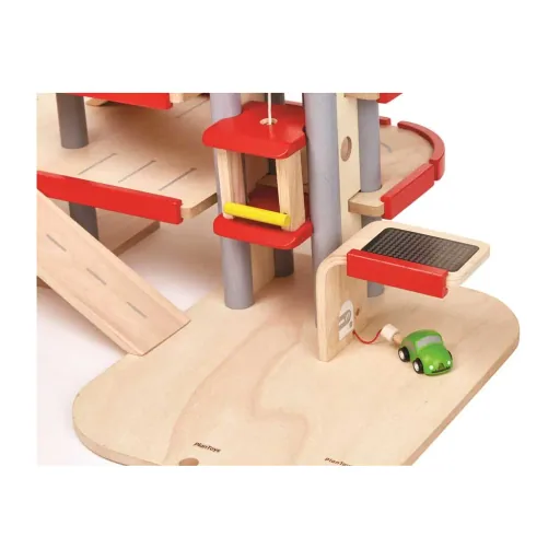 Plan Toys Parkhaus Stromtankstelle Holz