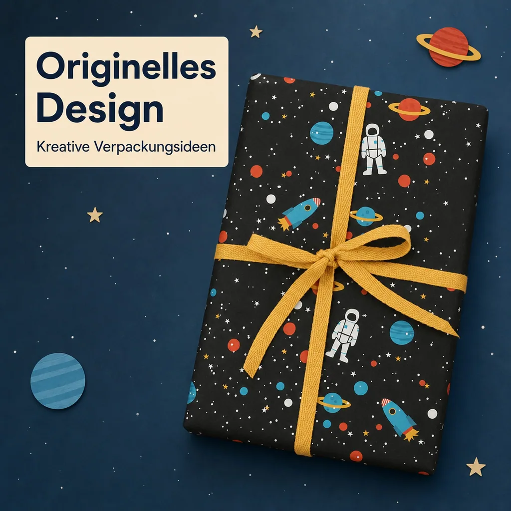 Ava & Yves Geschenkpapier Weltraum