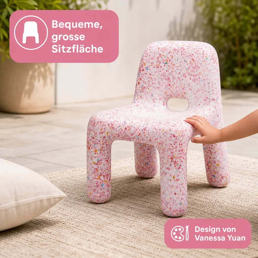 ecoBirdy Kinderstuhl - Charlie Chair Strawberry