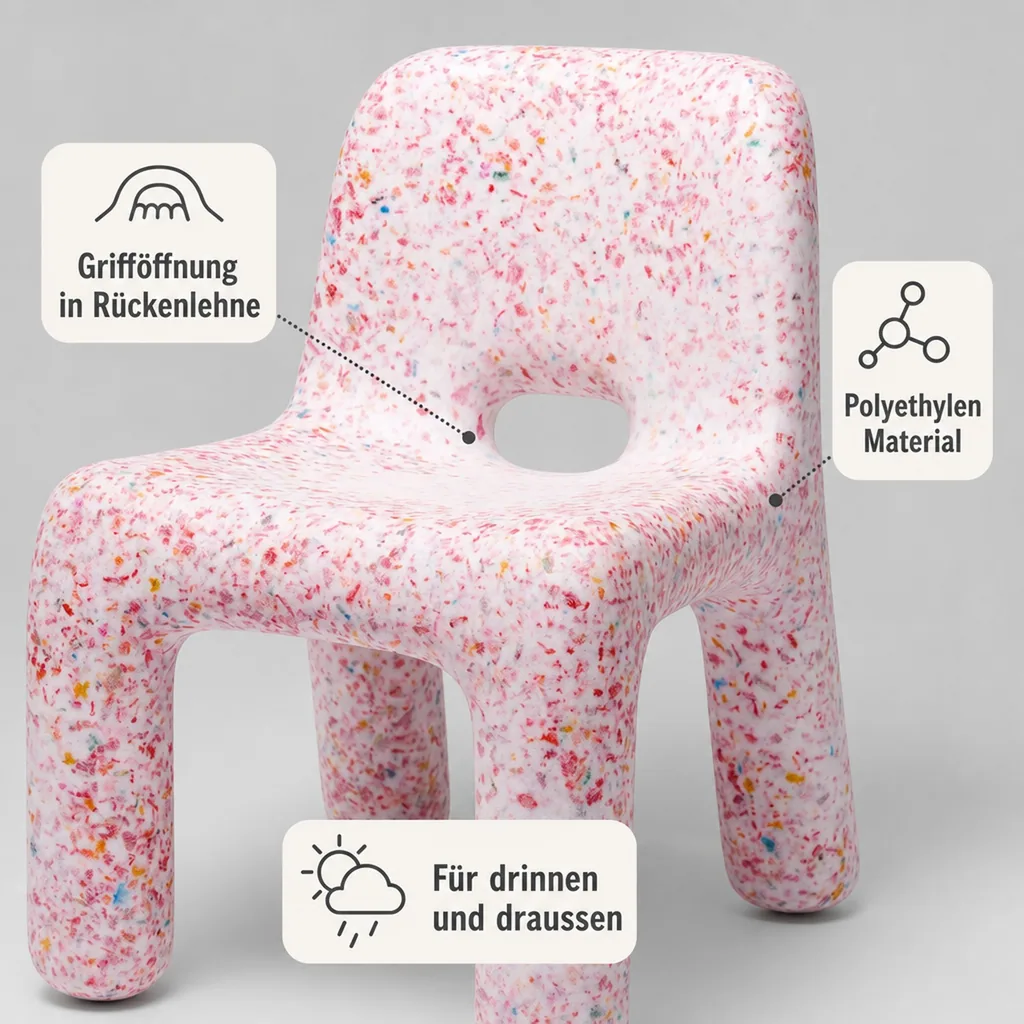 ecoBirdy Kinderstuhl - Charlie Chair Strawberry