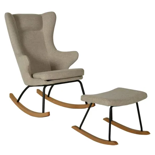 Quax Fußhocker für Schaukelstuhl /Stillstuhl De Luxe clay