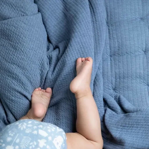 Little Dutch Baby Kuscheldecke uni blau "Pure Blue", Größe: 70 x 100 cm