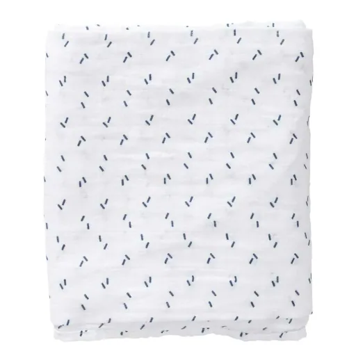 Fresk Mulltuch Swaddle Giraffe blau