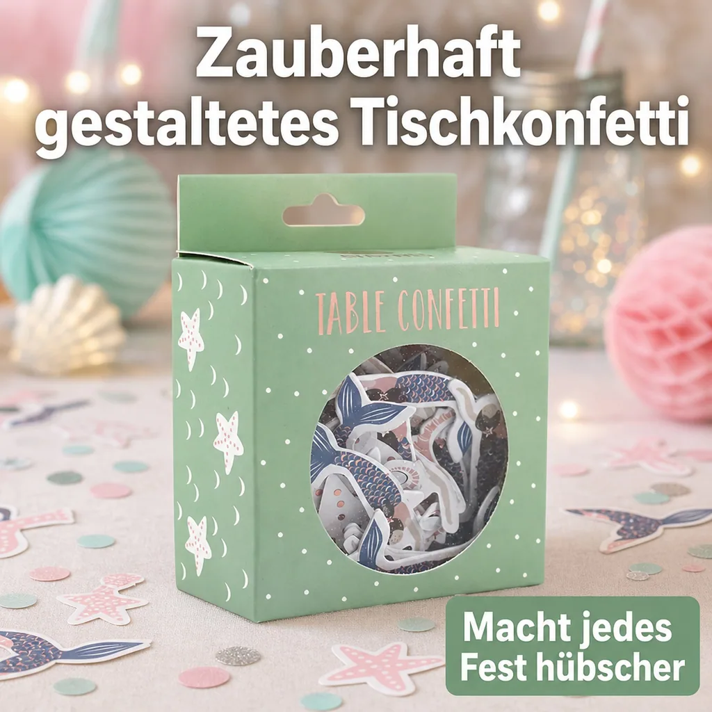 Ava & Yves Tischkonfetti Meerjungfrau
