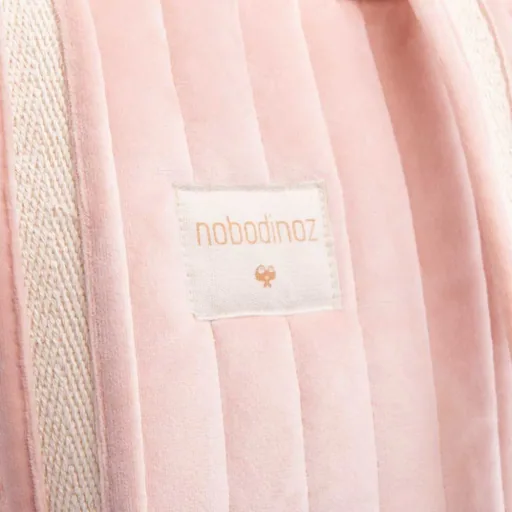 Nobodinoz Wickel-/ Umhängetasche Savanna rosa Samt