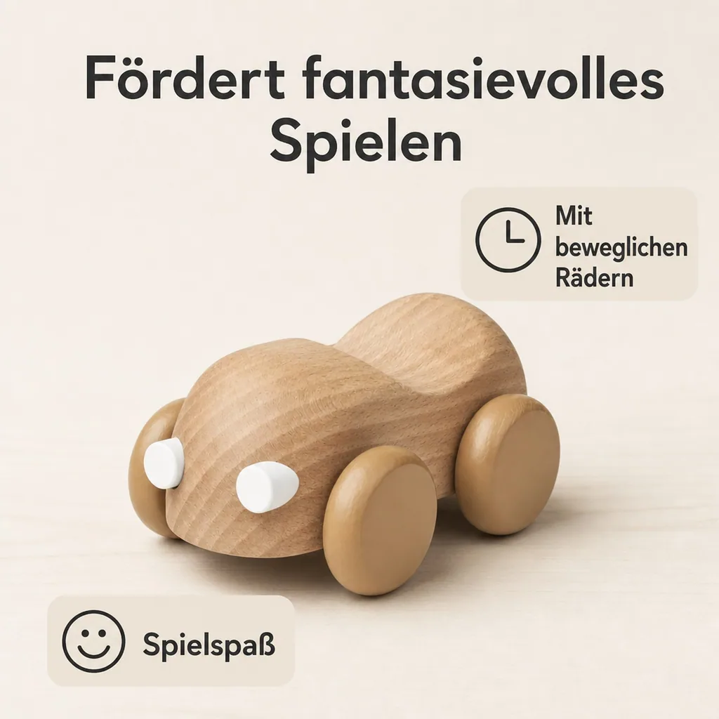 Liewood Holzauto "Ilona" goldenes caramel